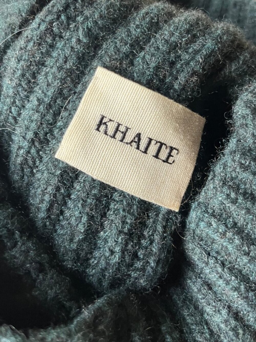 KHAITE Molly Cashmere Sweater Forest Green Size M - Picture 3 of 8